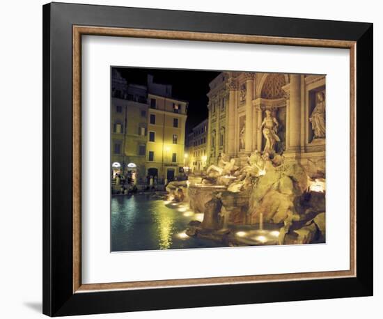 Trevi Fountain at Night, Rome, Italy-Connie Ricca-Framed Photographic Print