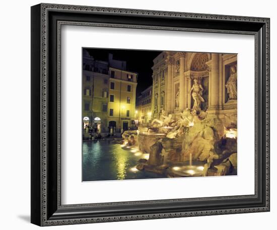 Trevi Fountain at Night, Rome, Italy-Connie Ricca-Framed Photographic Print