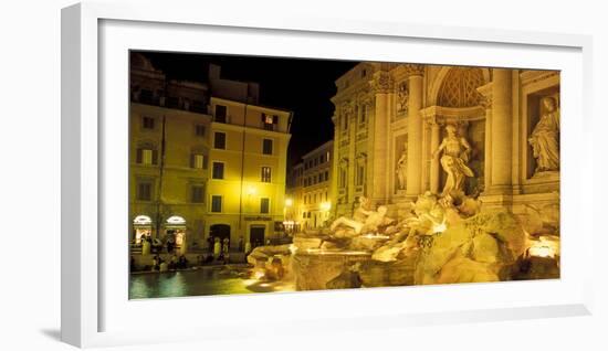 Trevi Fountain at Night, Rome, Italy-Connie Ricca-Framed Photographic Print