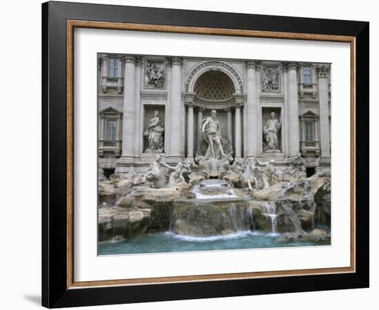 Trevi Fountain by Nicola Salvi Dating from the 17th Century, Rome, Lazio, Italy, Europe-Godong-Framed Photographic Print