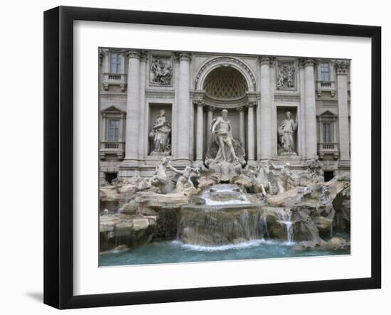 Trevi Fountain by Nicola Salvi Dating from the 17th Century, Rome, Lazio, Italy, Europe-Godong-Framed Photographic Print