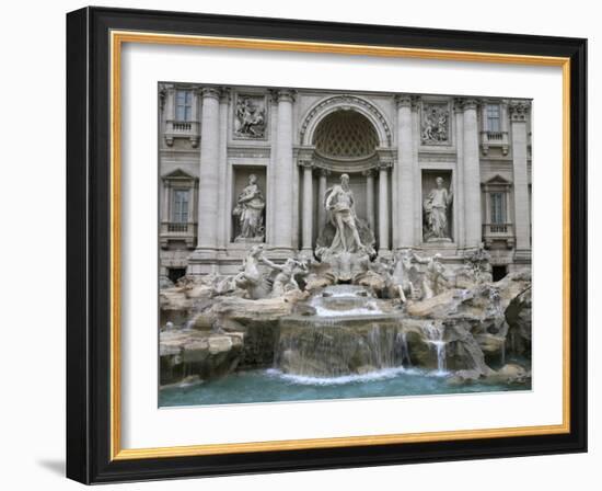 Trevi Fountain by Nicola Salvi Dating from the 17th Century, Rome, Lazio, Italy, Europe-Godong-Framed Photographic Print