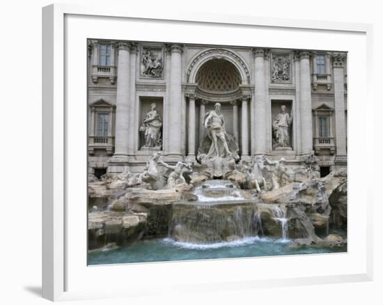 Trevi Fountain by Nicola Salvi Dating from the 17th Century, Rome, Lazio, Italy, Europe-Godong-Framed Photographic Print