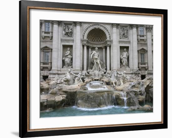 Trevi Fountain by Nicola Salvi Dating from the 17th Century, Rome, Lazio, Italy, Europe-Godong-Framed Photographic Print