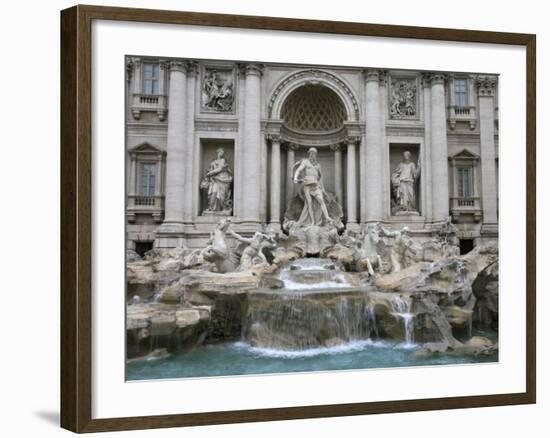 Trevi Fountain by Nicola Salvi Dating from the 17th Century, Rome, Lazio, Italy, Europe-Godong-Framed Photographic Print