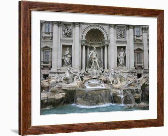 Trevi Fountain by Nicola Salvi Dating from the 17th Century, Rome, Lazio, Italy, Europe-Godong-Framed Photographic Print