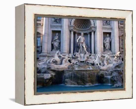 Trevi Fountain, Created by Nicola Salvi, Rome, Italy-Martin Moos-Framed Premier Image Canvas