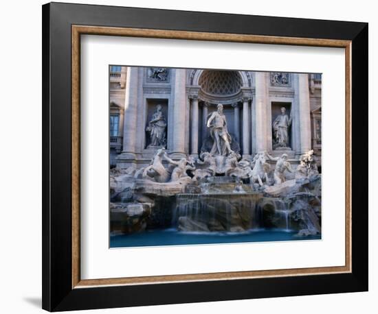 Trevi Fountain, Created by Nicola Salvi, Rome, Italy-Martin Moos-Framed Photographic Print