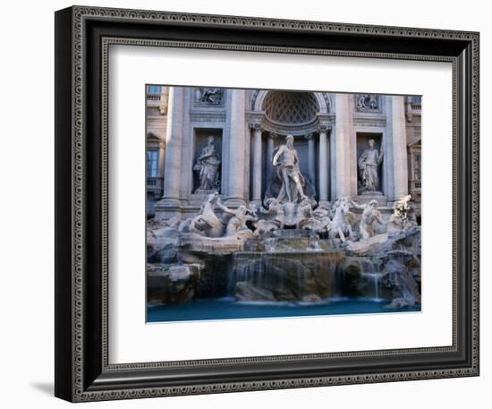 Trevi Fountain, Created by Nicola Salvi, Rome, Italy-Martin Moos-Framed Photographic Print