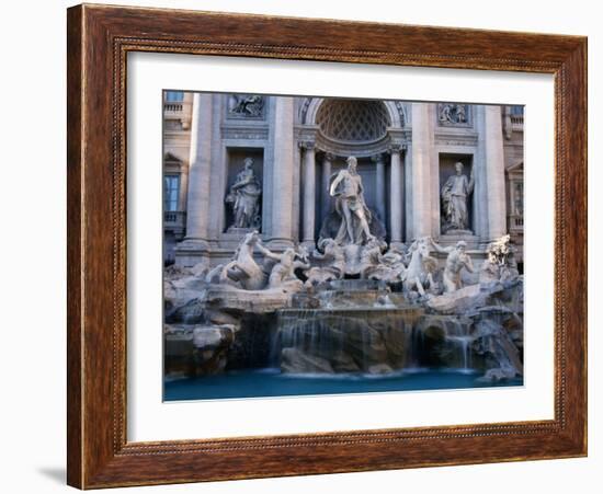 Trevi Fountain, Created by Nicola Salvi, Rome, Italy-Martin Moos-Framed Photographic Print