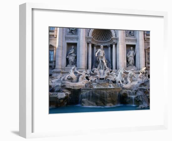 Trevi Fountain, Created by Nicola Salvi, Rome, Italy-Martin Moos-Framed Photographic Print