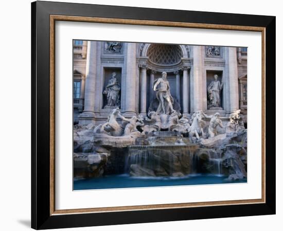 Trevi Fountain, Created by Nicola Salvi, Rome, Italy-Martin Moos-Framed Photographic Print