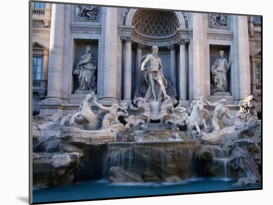 Trevi Fountain, Created by Nicola Salvi, Rome, Italy-Martin Moos-Mounted Photographic Print