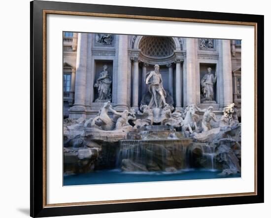 Trevi Fountain, Created by Nicola Salvi, Rome, Italy-Martin Moos-Framed Photographic Print