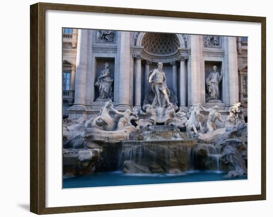 Trevi Fountain, Created by Nicola Salvi, Rome, Italy-Martin Moos-Framed Photographic Print