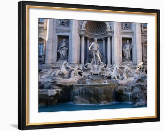 Trevi Fountain, Created by Nicola Salvi, Rome, Italy-Martin Moos-Framed Photographic Print