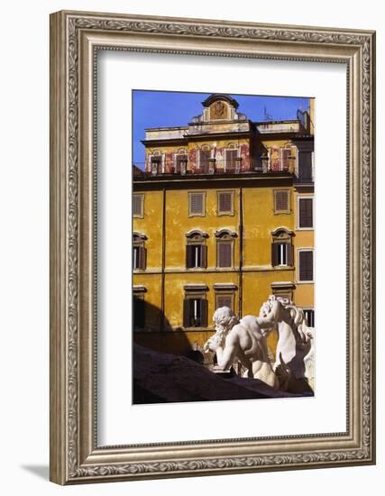 Trevi Fountain Detail, Rome, Italy-John Miller-Framed Photographic Print