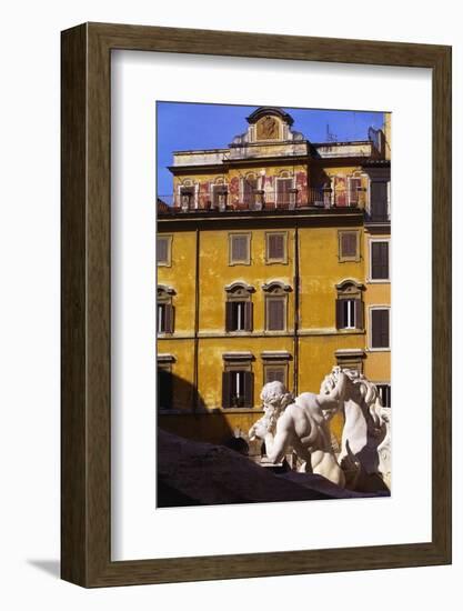 Trevi Fountain Detail, Rome, Italy-John Miller-Framed Photographic Print