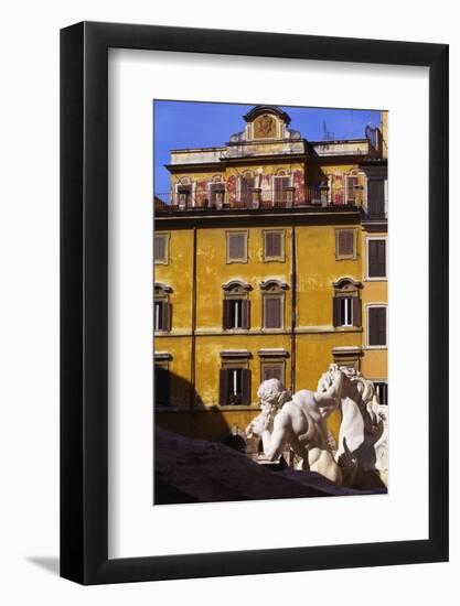 Trevi Fountain Detail, Rome, Italy-John Miller-Framed Photographic Print