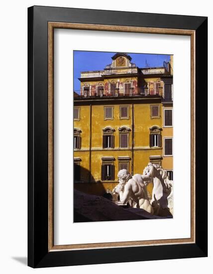 Trevi Fountain Detail, Rome, Italy-John Miller-Framed Photographic Print