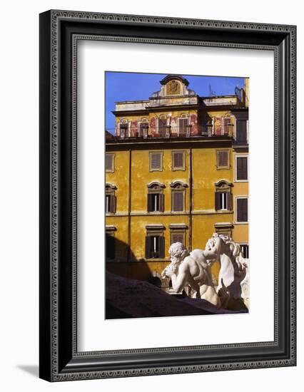 Trevi Fountain Detail, Rome, Italy-John Miller-Framed Photographic Print