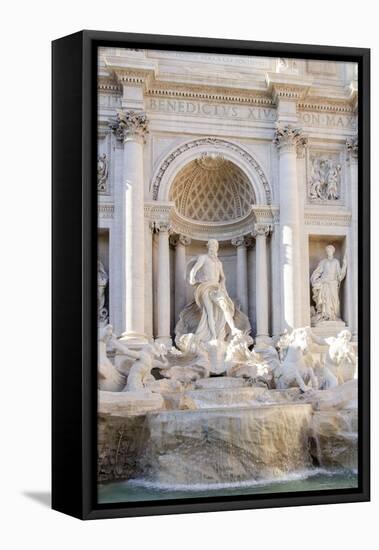 Trevi Fountain in Afternoon Light I-Laura DeNardo-Framed Premier Image Canvas