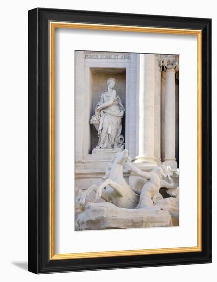 Trevi Fountain in Afternoon Light II-Laura DeNardo-Framed Photographic Print