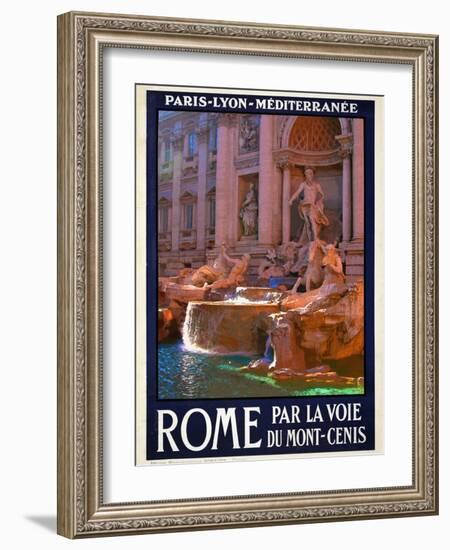 Trevi Fountain, Roma Italy 4-Anna Siena-Framed Giclee Print