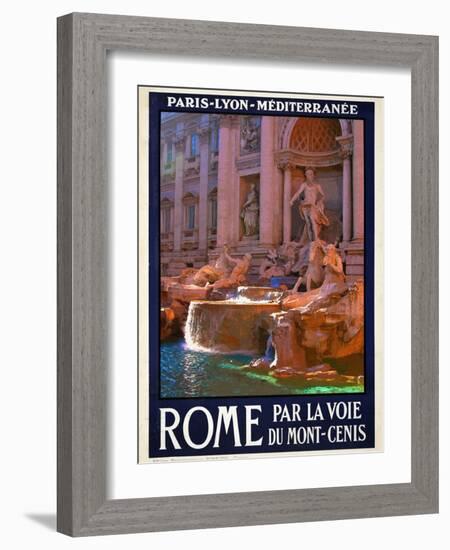 Trevi Fountain, Roma Italy 4-Anna Siena-Framed Giclee Print