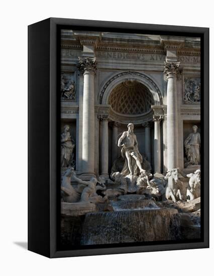 Trevi Fountain, Rome, Lazio, Italy, Europe-Charles Bowman-Framed Premier Image Canvas