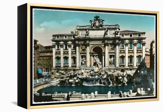 Trevi Fountain-Alan Paul-Framed Stretched Canvas