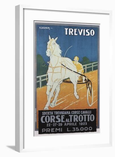 Treviso Horse Racing--Framed Giclee Print