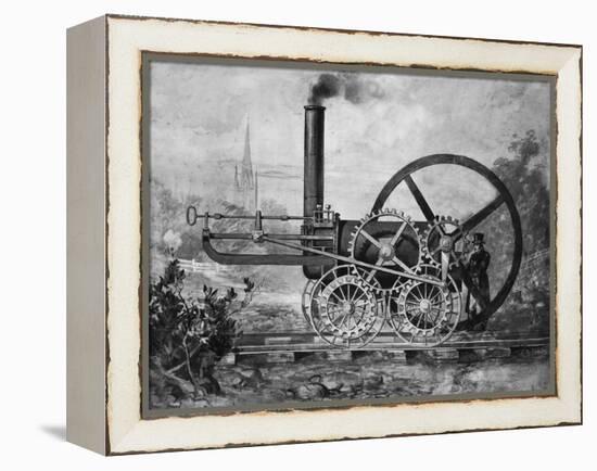 Trevithick's 1803 Locomotive-null-Framed Premier Image Canvas