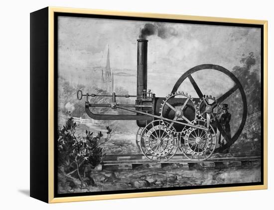 Trevithick's 1803 Locomotive-null-Framed Premier Image Canvas