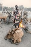 Mundari Herder at Dawn-Trevor Cole-Photographic Print