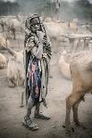 Mundari Herder at Dawn-Trevor Cole-Photographic Print