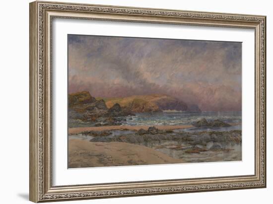 Trevose Head, 1897 (Oil on Canvas)-John Brett-Framed Giclee Print