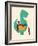 TRex and the Basketful of Wiener Dogs-Jay Fleck-Framed Premium Giclee Print