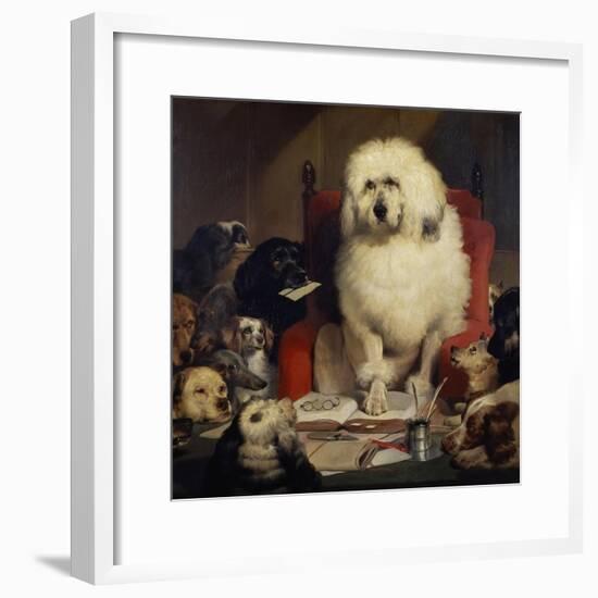 Trial by Jury, or Laying Down the Law, C.1840-Edwin Henry Landseer-Framed Giclee Print