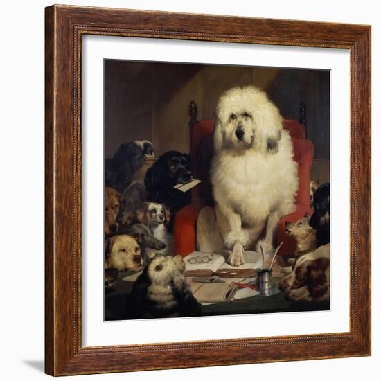 Trial by Jury, or Laying Down the Law, C.1840-Edwin Henry Landseer-Framed Giclee Print