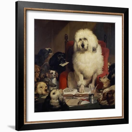 Trial by Jury, or Laying Down the Law, C.1840-Edwin Henry Landseer-Framed Giclee Print