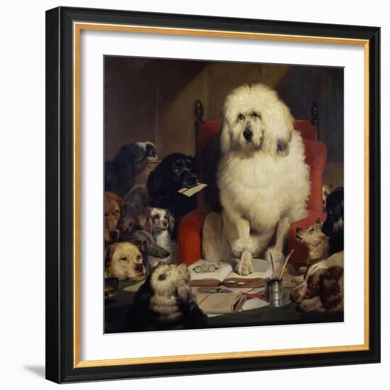 Trial by Jury, or Laying Down the Law, C.1840-Edwin Henry Landseer-Framed Giclee Print