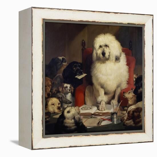 Trial by Jury, or Laying Down the Law, C.1840-Edwin Henry Landseer-Framed Premier Image Canvas