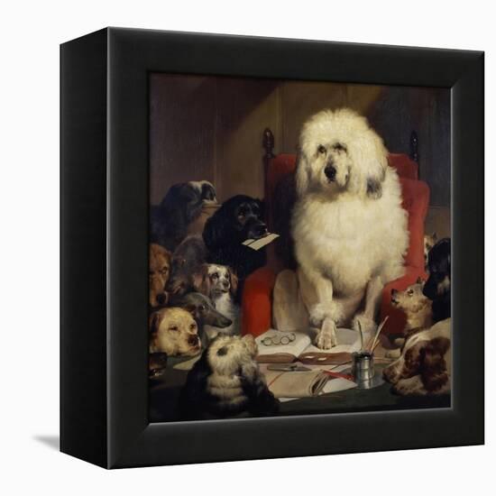 Trial by Jury, or Laying Down the Law, C.1840-Edwin Henry Landseer-Framed Premier Image Canvas