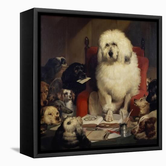 Trial by Jury, or Laying Down the Law, C.1840-Edwin Henry Landseer-Framed Premier Image Canvas