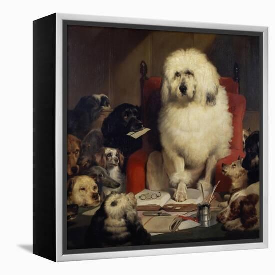 Trial by Jury, or Laying Down the Law, C.1840-Edwin Henry Landseer-Framed Premier Image Canvas