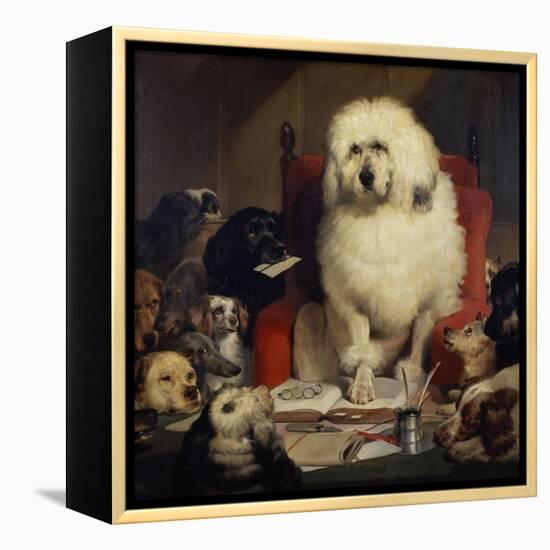 Trial by Jury, or Laying Down the Law, C.1840-Edwin Henry Landseer-Framed Premier Image Canvas