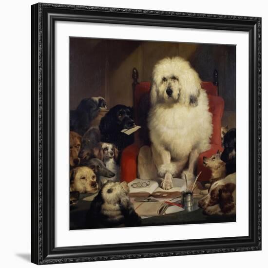 Trial by Jury, or Laying Down the Law, C.1840-Edwin Henry Landseer-Framed Giclee Print