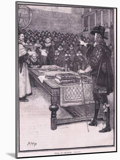 Trial of Charles I Ad 1649-Henry Marriott Paget-Mounted Giclee Print