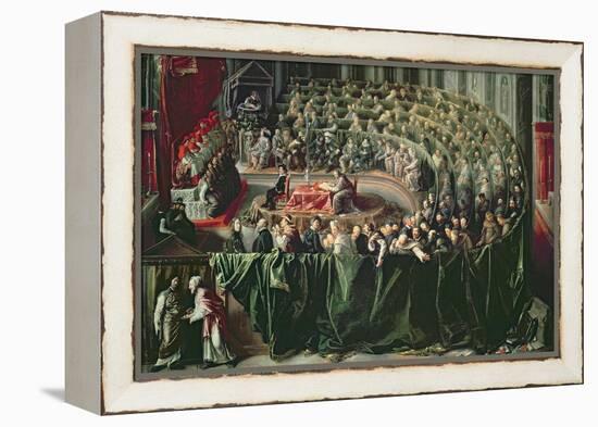 Trial of Galileo, 1633-null-Framed Premier Image Canvas